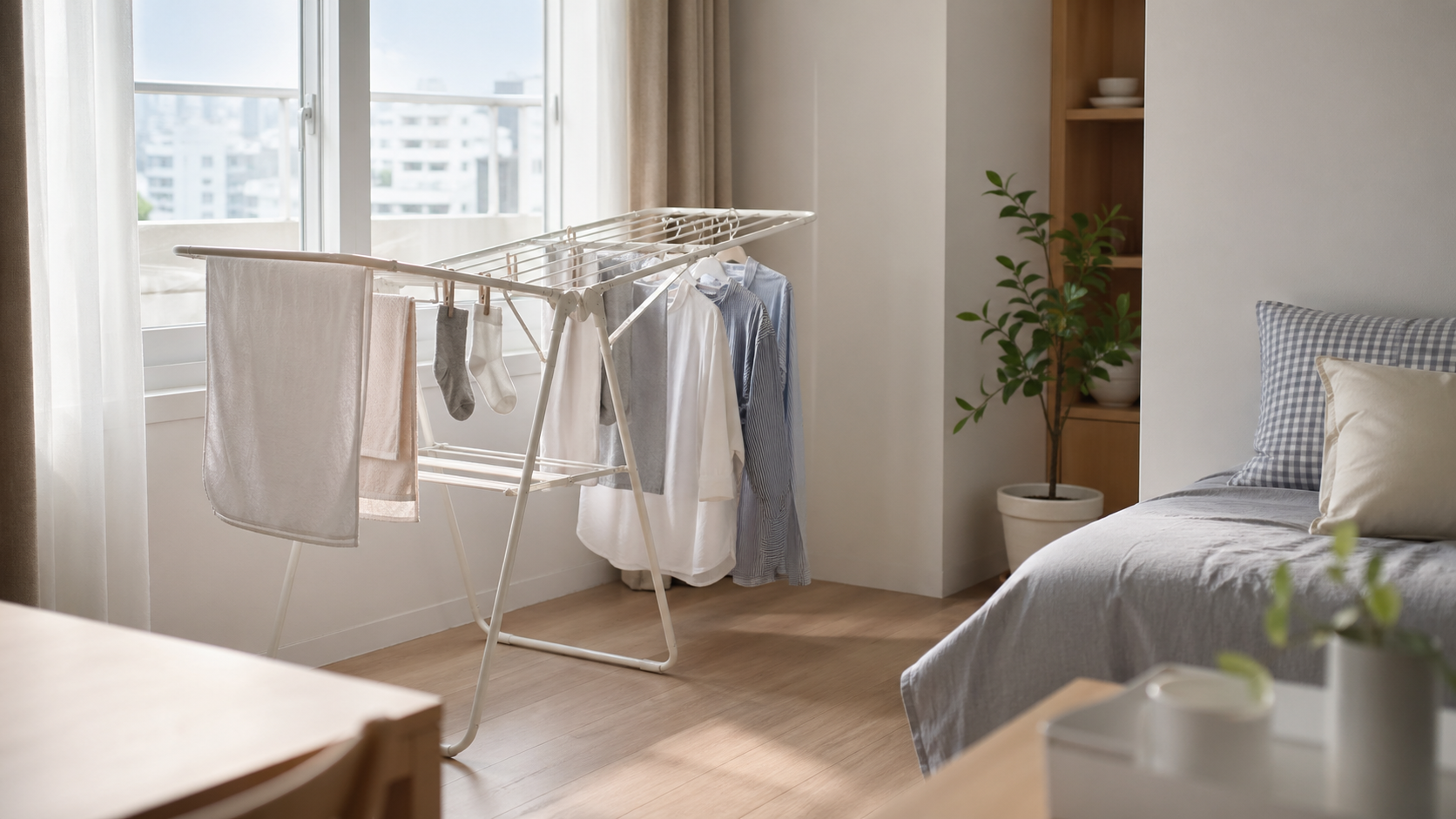 원룸 빨래건조대 추천 2026｜공간 차지·건조 속도·보관 기준 비교 대표 이미지